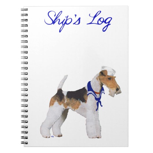 Carnet de voile Wire Fox Terrier (Devant)