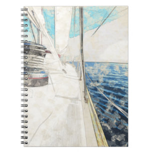 Carnet de voilier vintage - Croquis nautique