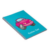Carnet de voiture Cartoon rose (Côté Droit)