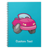Carnet de voiture Cartoon rose (Devant)