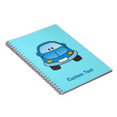Carnet de voiture en dessin bleu (Côté Droit)
