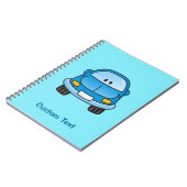 Carnet de voiture en dessin bleu (Côté gauche)