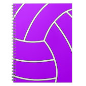 Carnet de volley-ball couleur personnalisé (Devant)