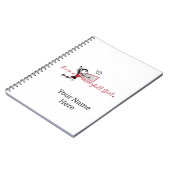 Carnet de volley-ball féminin mignon (Côté gauche)