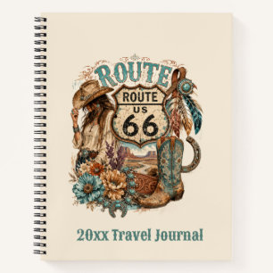 Carnet de voyage Bohème Route 66 Cowgirl Vibe