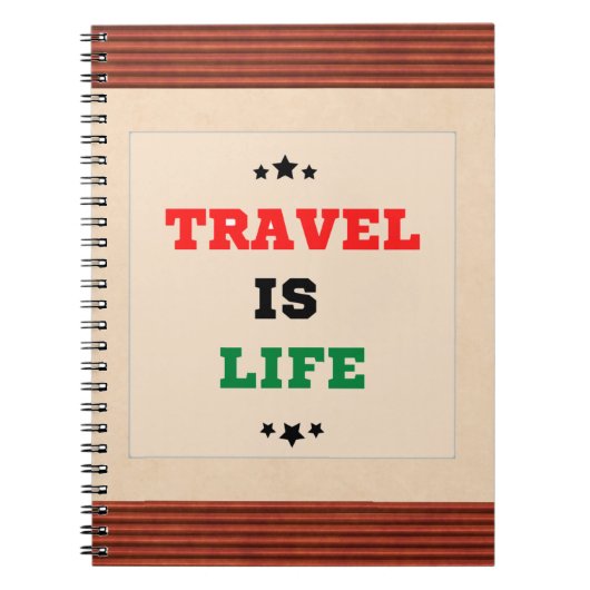 Carnet de voyage est la vie (Devant)
