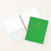 Carnet de voyage personnalisé moderne vert (Intérieur)