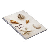 carnet de wedding planner de coquillages (Côté Droit)