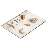 carnet de wedding planner de coquillages (Côté gauche)
