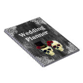 Carnet de wedding planner de crâne de jeune mariée (Côté Droit)