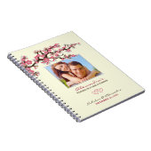 Carnet de wedding planner de fleurs de cerisier (Côté Droit)