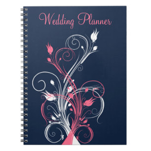 Carnet de Wedding planner de la marine rose blanc
