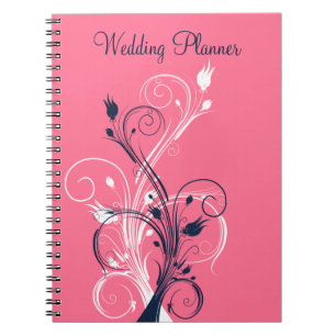 Carnet de Wedding planner de la marine rose blanc