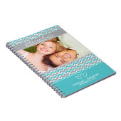 Carnet de wedding planner de motif de Chevron (Côté Droit)