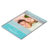 Carnet de wedding planner de motif de Chevron (Côté gauche)