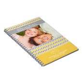 Carnet de wedding planner de motif de Chevron (Côté Droit)