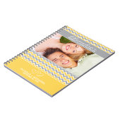 Carnet de wedding planner de motif de Chevron (Côté gauche)