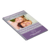 Carnet de wedding planner de motif de Chevron (Côté Droit)