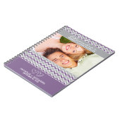 Carnet de wedding planner de motif de Chevron (Côté gauche)