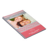 Carnet de wedding planner de motif de Chevron (Côté Droit)