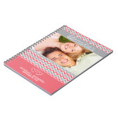 Carnet de wedding planner de motif de Chevron (Côté gauche)