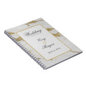 Carnet de Wedding planner Marbling blanc et or (Côté Droit)
