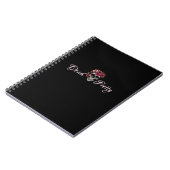 Carnet Dead Pretty Floral Skull Spiral Notebook (Côté gauche)