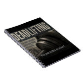 Carnet Deadlift - Funny Gym - Novelty Workout (Côté Droit)