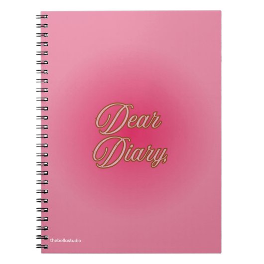 Carnet "Dear Diary" Spiral Notebook (Devant)