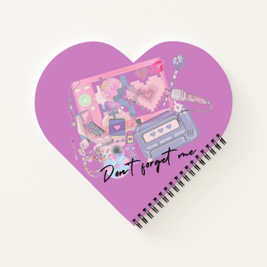 Carnet Dear Memories – Pink Y2K Nostalgic Notebook (Dos)