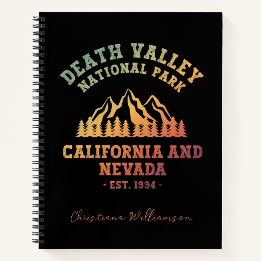 Carnet Death Valley National Park USA Gradient (Devant)