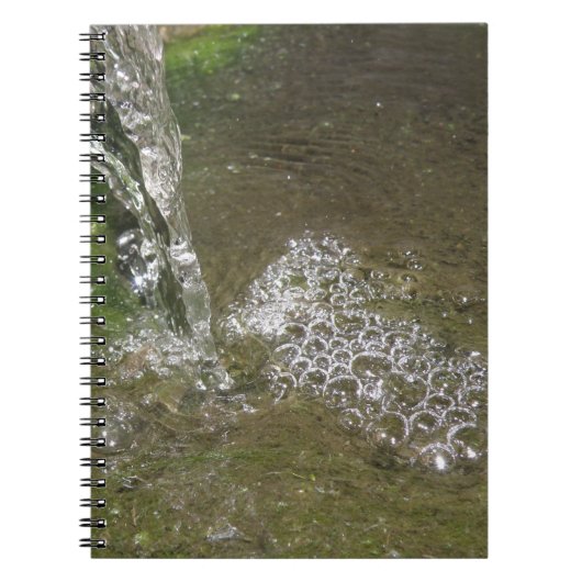 Carnet d'eau bouillonnant de cascade (Devant)