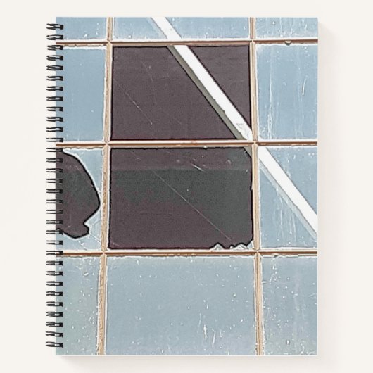 Carnet Décarie urbaine - Fenêtre industrielle cassée (Devant)