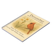 Carnet December Birthday Christian Cardinal Bible Verse I (Côté gauche)
