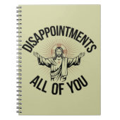 Carnet Déceptions Sarcastique Vous Tous Chrétiens (Devant)