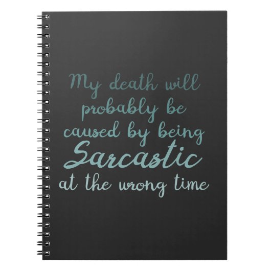 Carnet Décès par sarcasme drôle (Devant)
