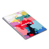 Carnet Déchets Abstraits de peinture, nom (Côté Droit)