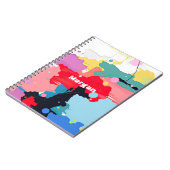 Carnet Déchets Abstraits de peinture, nom (Côté gauche)