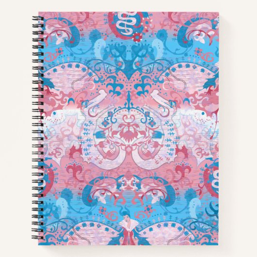Carnet Déchets de dragon transgenre - Couleur du drapeau (Devant)