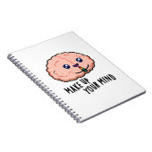 Carnet Décidez-vous Cerveau Drôle Jeu de Mots  (Côté Droit)