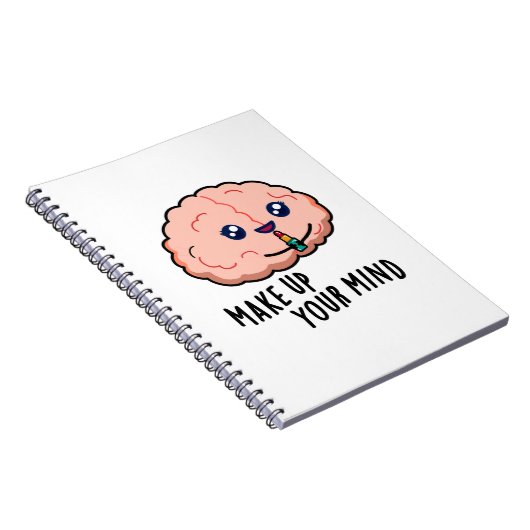 Carnet Décidez-vous Cerveau Drôle Jeu de Mots  (Côté Droit)