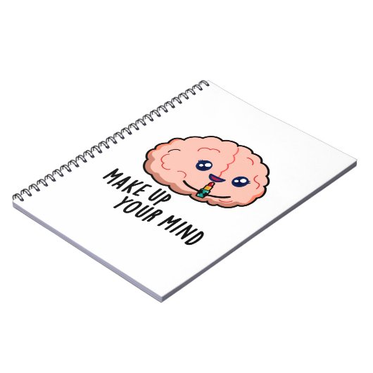 Carnet Décidez-vous Cerveau Drôle Jeu de Mots  (Côté gauche)