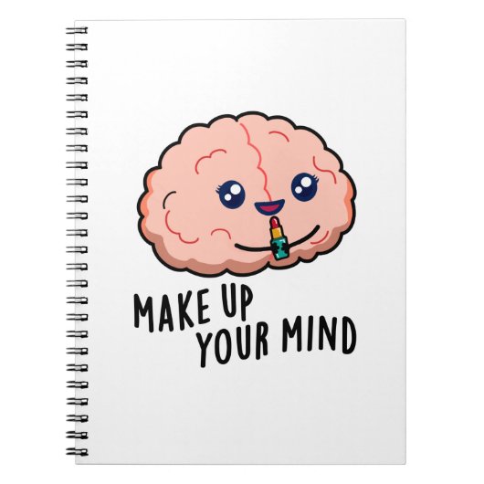 Carnet Décidez-vous Cerveau Drôle Pun (Devant)