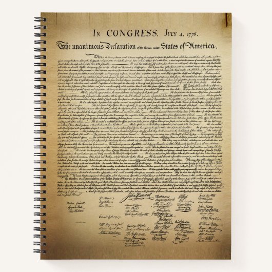 Carnet Déclaration d'indépendance (Devant)