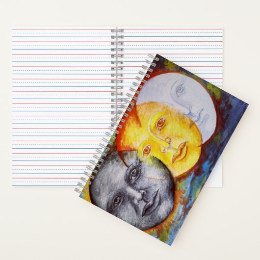 Carnet d'éclipse de lune de soleil d'art original (À l'intérieur)