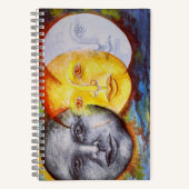 Carnet d'éclipse de lune de soleil d'art original (Recto)