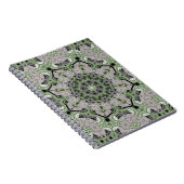 Carnet Déco noir gris vert gris abstrait (Côté Droit)