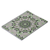 Carnet Déco noir gris vert gris abstrait (Côté gauche)