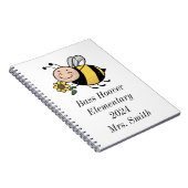 Carnet d'école d'abeilles personnalisé - Enseignan (Côté Droit)