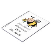 Carnet d'école d'abeilles personnalisé - Enseignan (Côté gauche)
